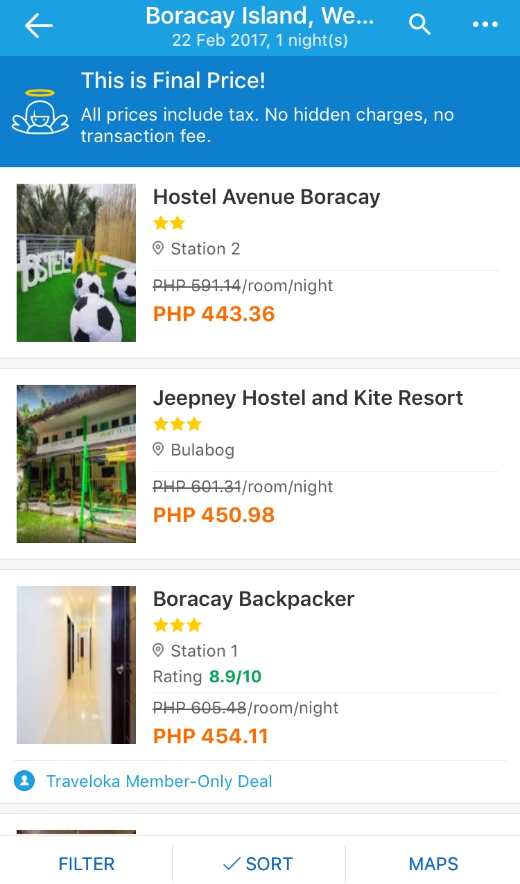 traveloka hotel booking app