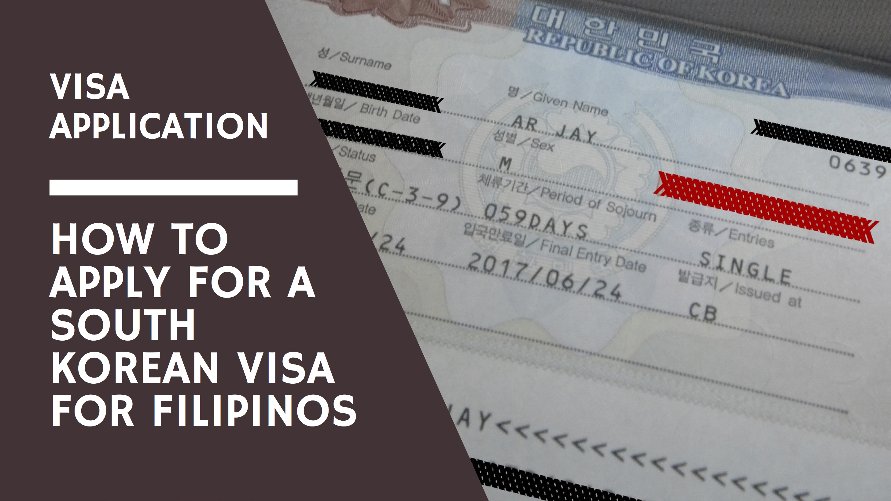 Visa Application How To Apply For A South Korean Visa For Filipino