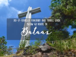 bataan itinerary