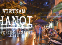 hanoi evening street eats