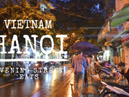 hanoi evening street eats