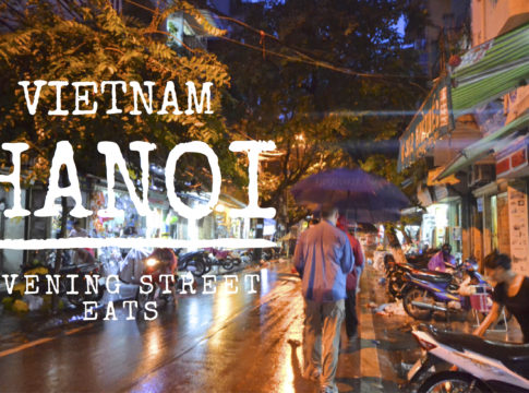 hanoi evening street eats