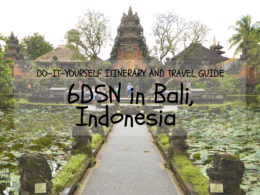 bali itinerary