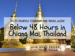 chiang mai itinerary thailand