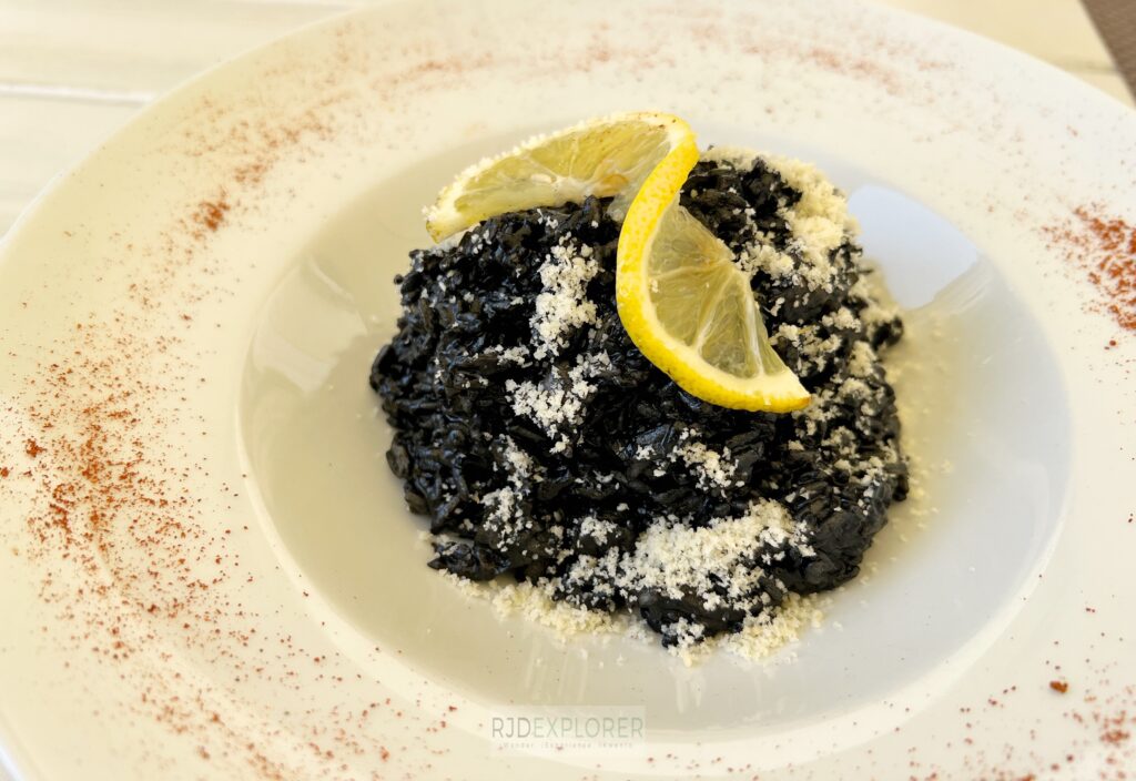 squid ink risotto bellavista bistro