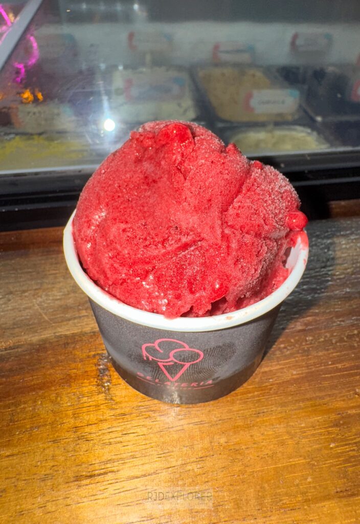 Gelateria Gelatos and Crepes Blackberry