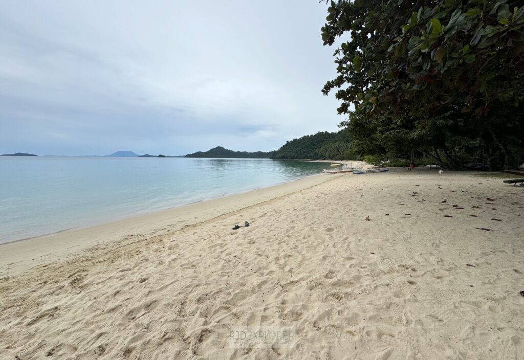 gilligans beach san vicente palawan inland tour