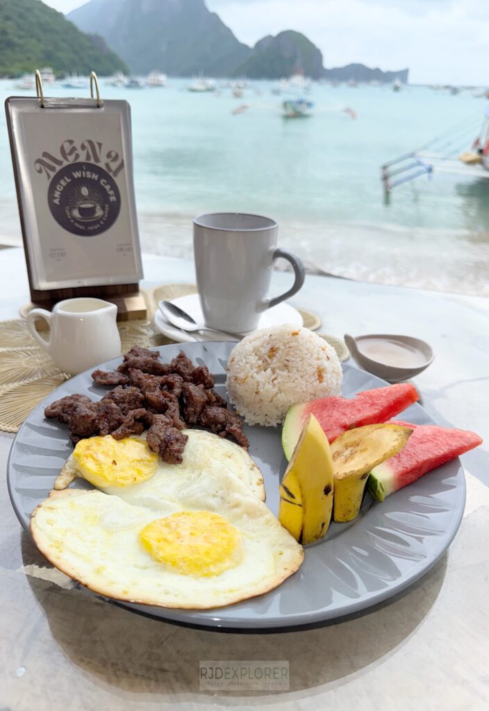 where to eat in el nido angel wish cafe