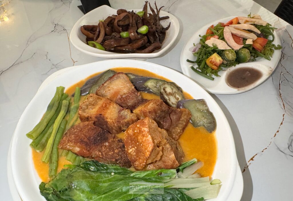 mommy phoebe's bagnet kare kare ensaladang pako adobong pusit