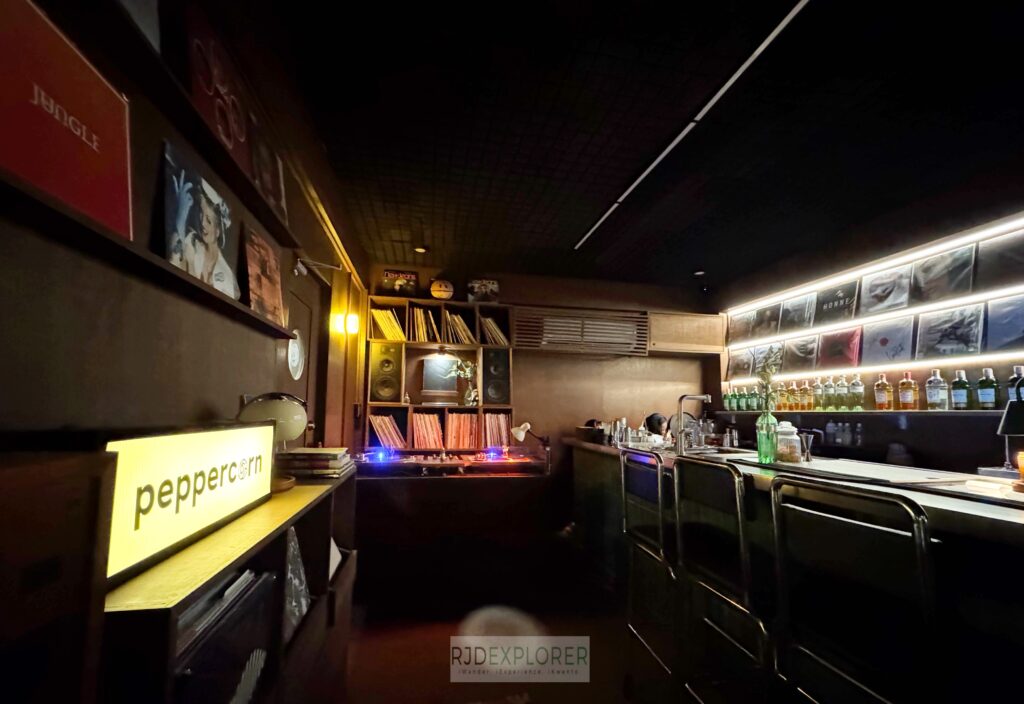 peppercorn bar + records station lane where to eat elyu